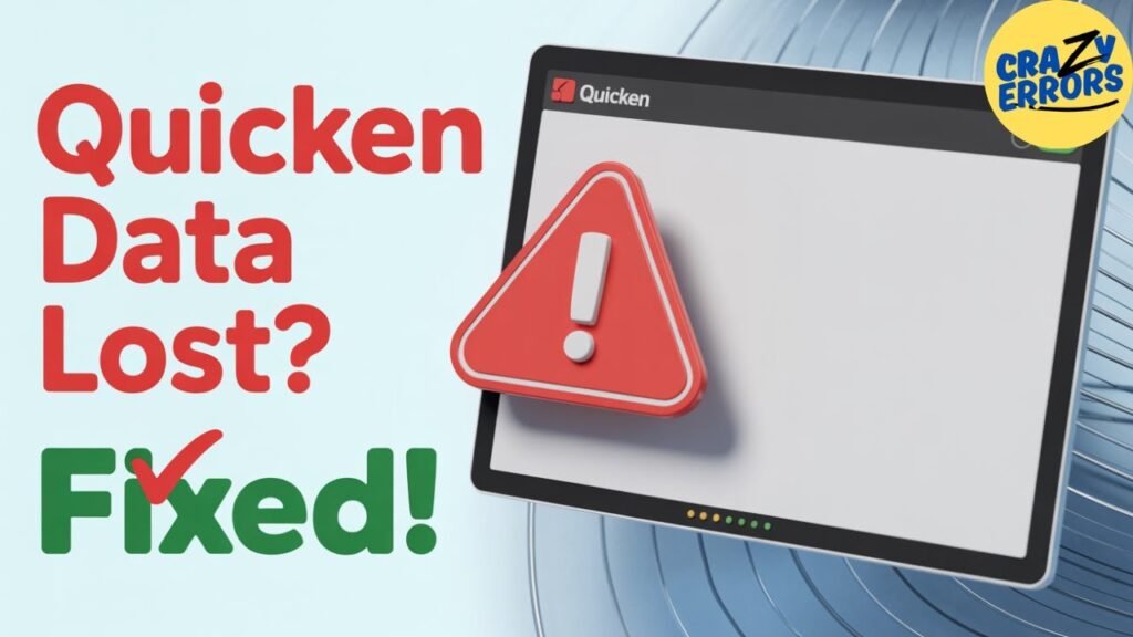 Recover Lost Quicken Data